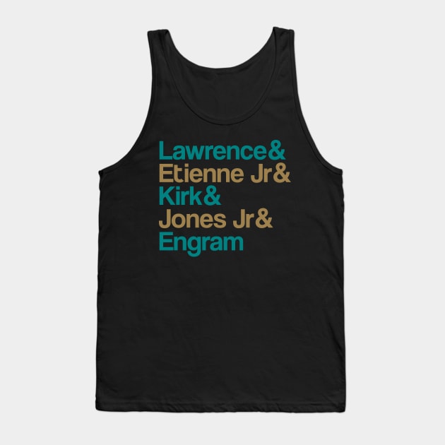 Jacksonville Jags Superstars Super Bowl Run Tank Top by BooTeeQue